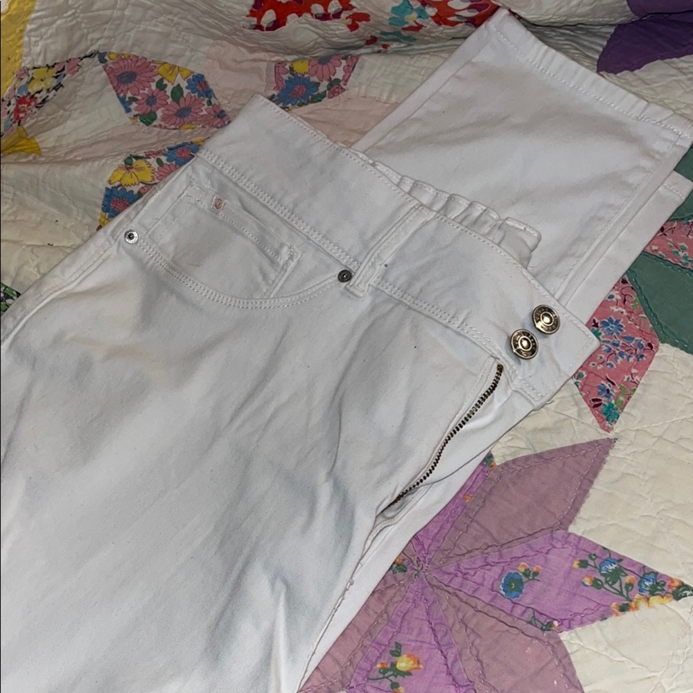 Chic White Denim Pants